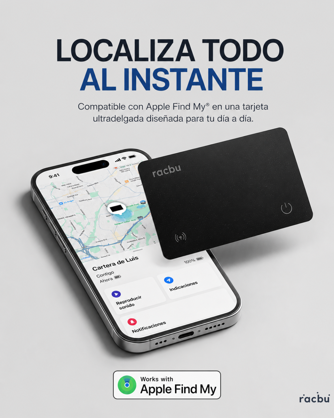 Racbu SmartCard Pro   -  Tarjeta Inteligente Antipérdida