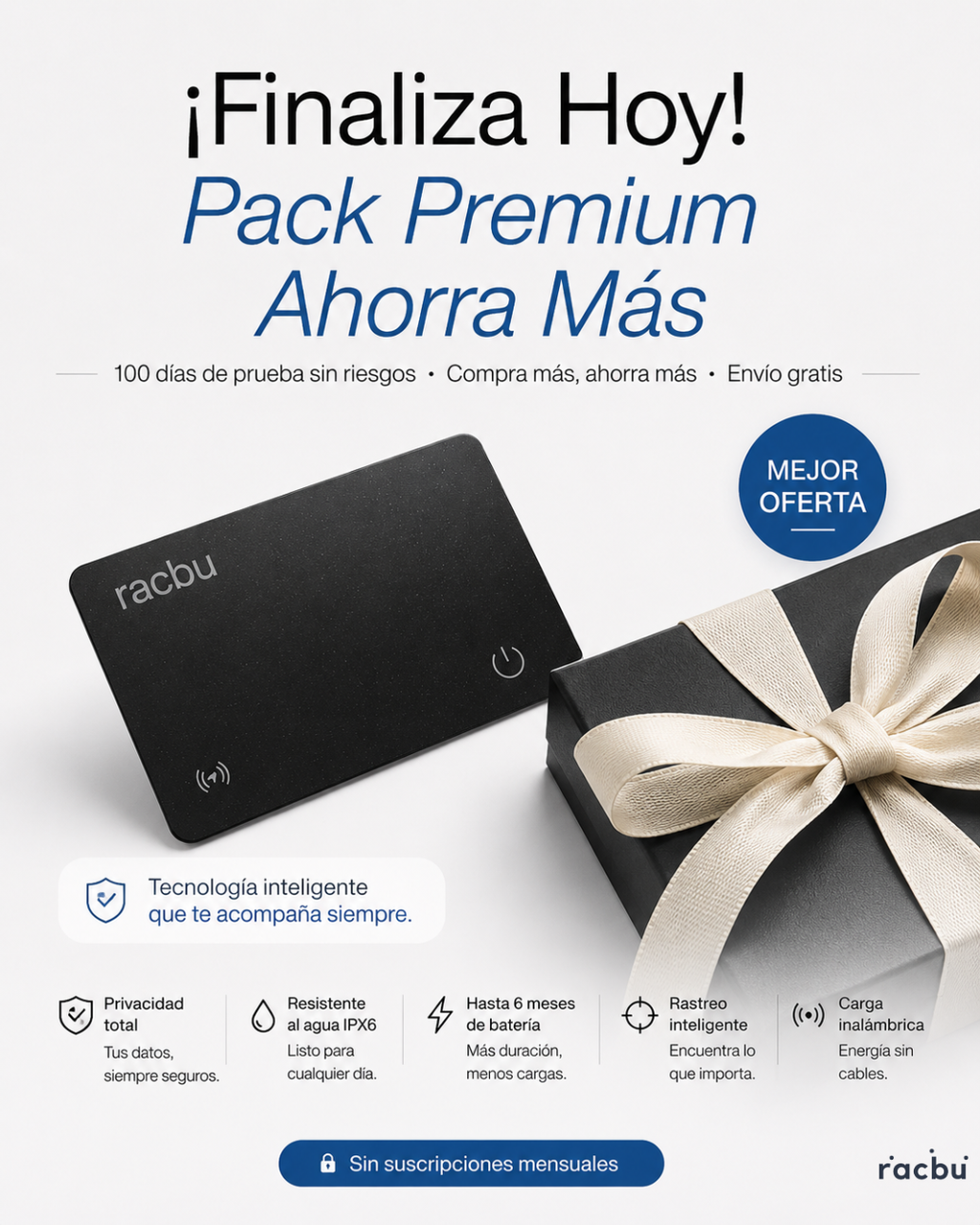 Racbu SmartCard Pro   -  Tarjeta Inteligente Antipérdida