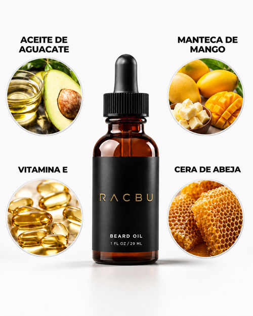 RACBU ELIXIR | Aceite para crecimiento de barba